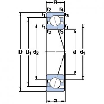 SKF 7032 ACD/HCP4A angular contact ball bearings